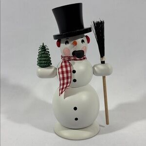 German Smoker Snowman Erzgebirge **